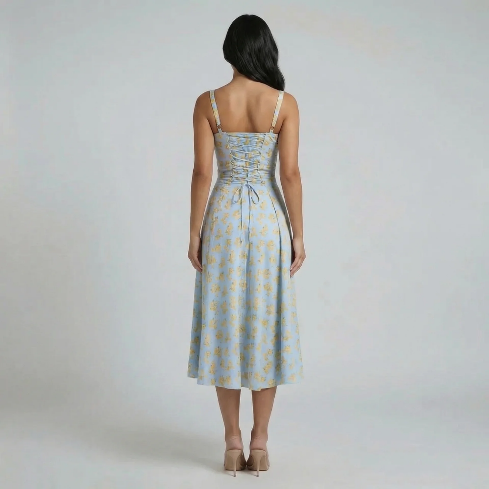 Valeria Corset Midi Dress