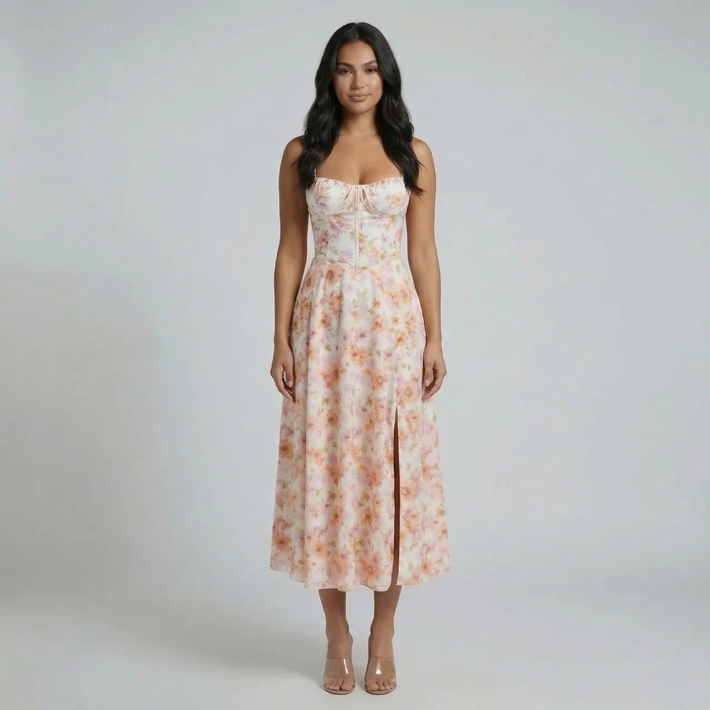Valeria Corset Midi Dress