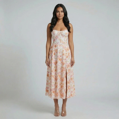 Valeria Corset Midi Dress