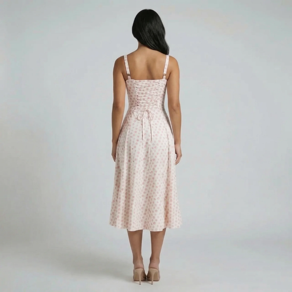 Valeria Corset Midi Dress