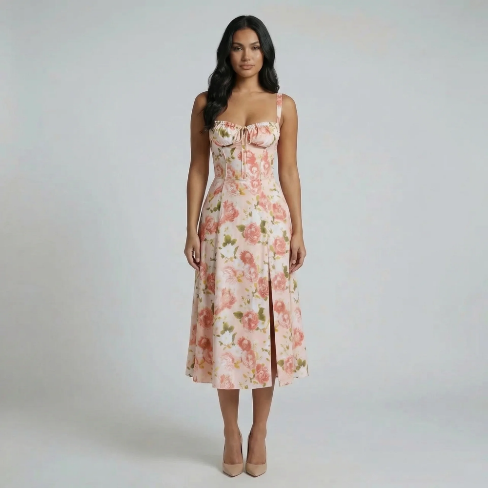 Valeria Corset Midi Dress