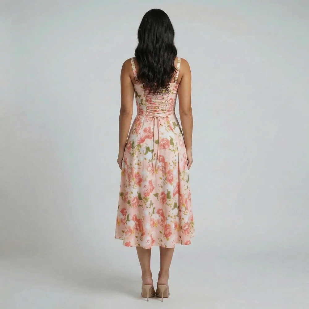 Valeria Corset Midi Dress