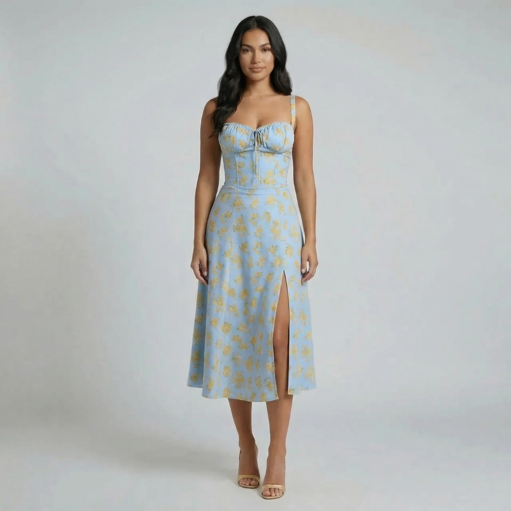 Valeria Corset Midi Dress
