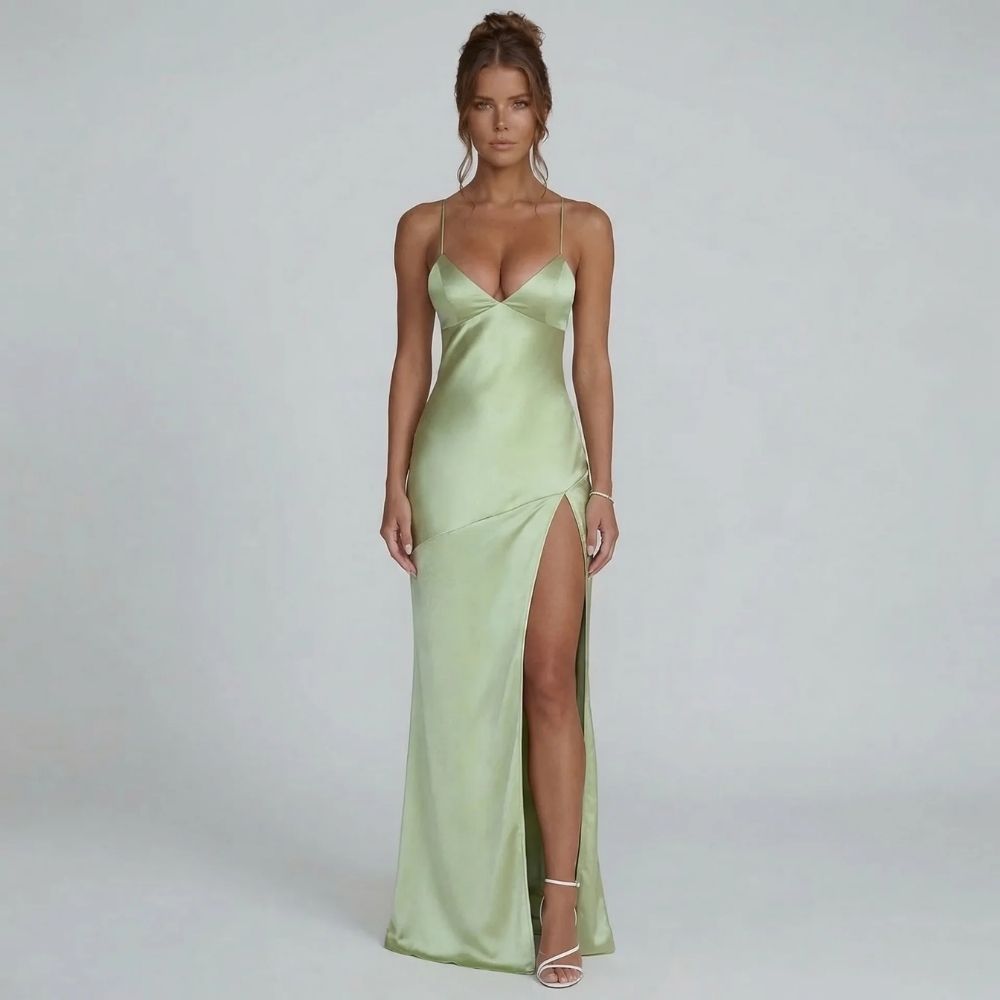 Valeria Lace-Up Maxi Dress