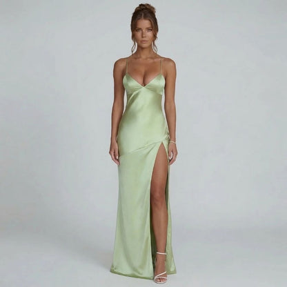 Valeria Lace-Up Maxi Dress