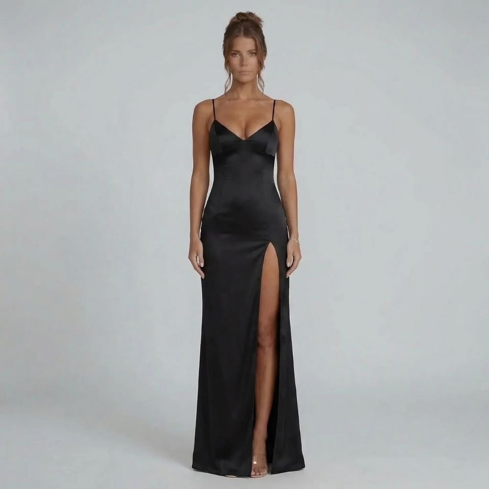 Valeria Lace-Up Maxi Dress