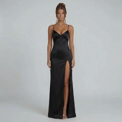 Valeria Lace-Up Maxi Dress