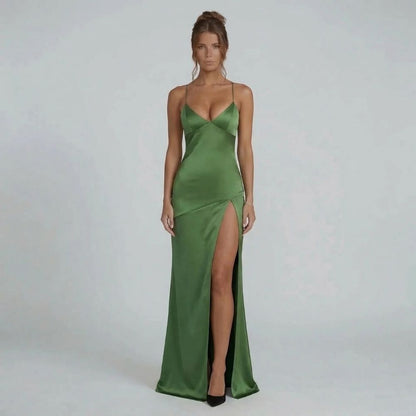 Valeria Lace-Up Maxi Dress