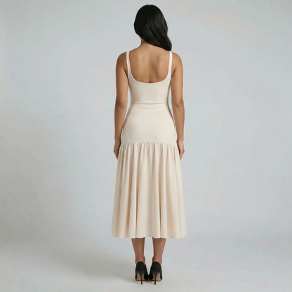 Valerie Flounce Midi Dress