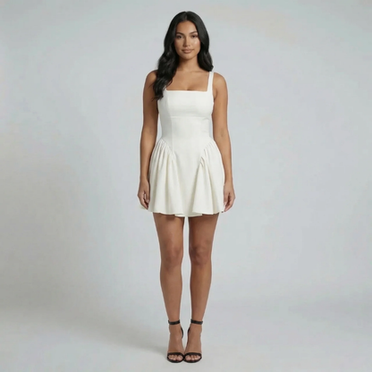 Valerie Flounce Mini Dress