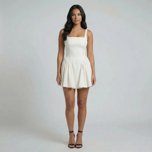 Valerie Flounce Mini Dress