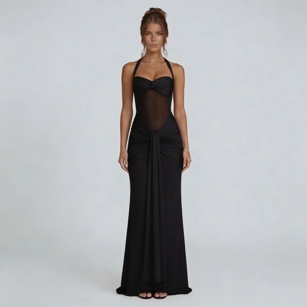 Vivienne Ruched Maxi Dress