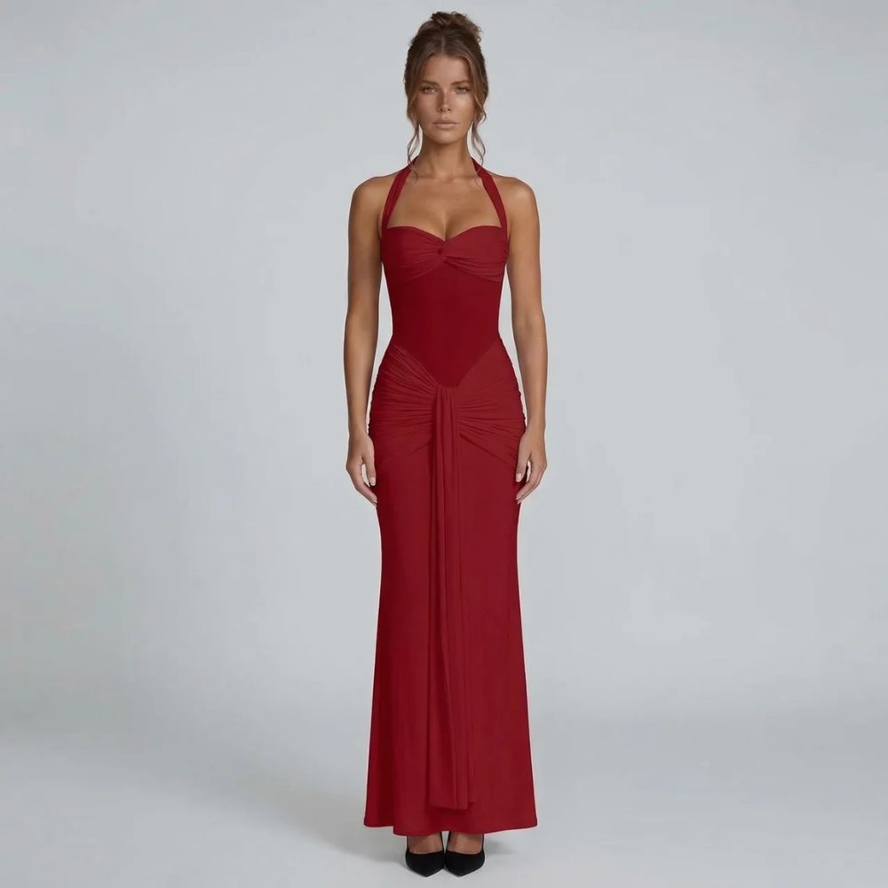 Vivienne Ruched Maxi Dress