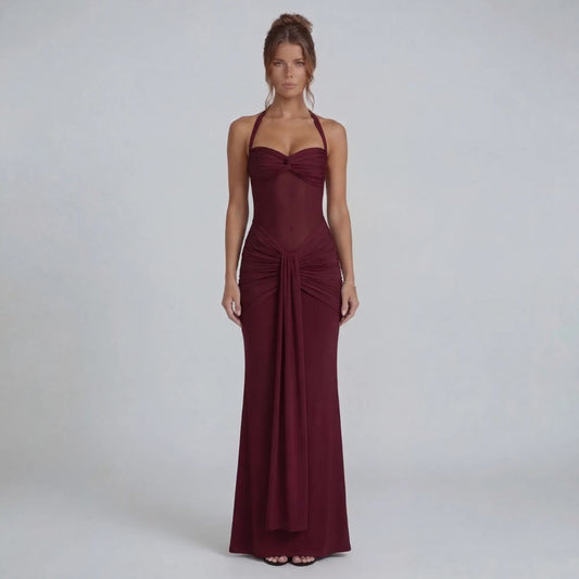 Vivienne Ruched Maxi Dress