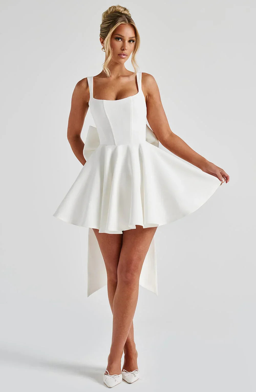 Bianca Bow Mini Dress