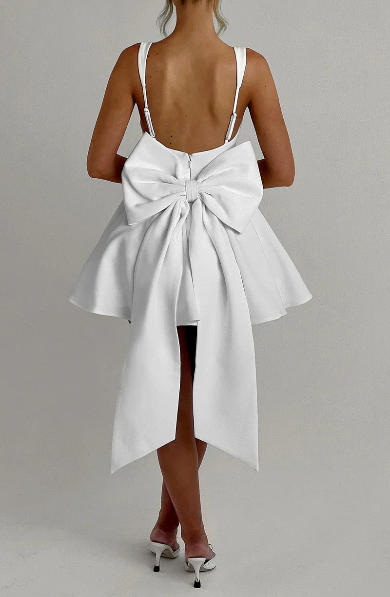 Bianca Bow Mini Dress
